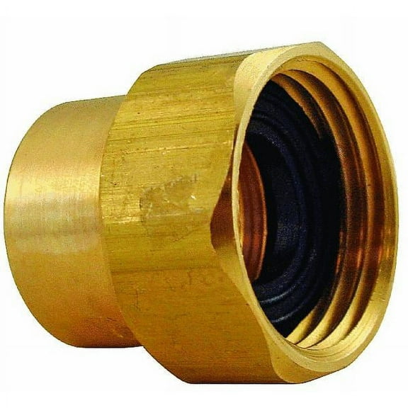 Jones Stephens Brass Hose Barb Fitting G20142 - 5/8" Barb x 3/4" MHT - Gold