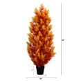 thumbnail image 3 of Nearly Natural Artificial Autumn Cedar Fall Tree - 4', 3 of 4