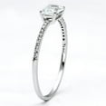 thumbnail image 4 of TS082 - Rhodium 925 Sterling Silver Ring with AAA Grade CZ  in Clear, 4 of 5