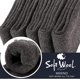 thumbnail image 5 of ProEtrade Calcetines de lana merino térmicos cálidos de invierno gruesos botas de senderismo botas acogedoras y cómodas para mujeres calcetines de trabajo paquete de 5 (gris), 5 of 5