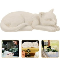 WHAMVOX Pet Memorial Stone Resin Memorial Stone Pet Tombstone Statue Outdoor Pet Figurine for Garden