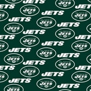NFL New York Jets Cotton Fabric, per Yard