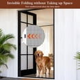 thumbnail image 6 of Yotache Upgraded Retractable Screen Door for 36"x80" to 36.5"x80.5" Doors, Heavy-Duty Black Aluminum Frame with Black High-Density Mesh - Easy Install, 6 of 8