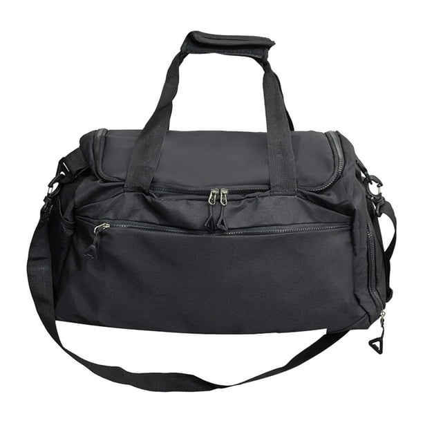 Bolsa de viaje de lona, bolsa deportiva portátil para gimnasio, para viajes de negocios, entrenamiento al aire libre. Negro