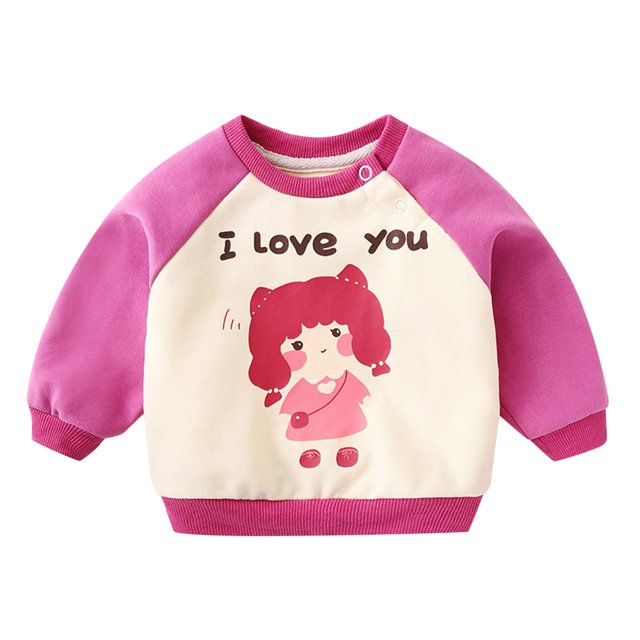 Gibobby Camisa Elegante Para Niños Niños niños pequeños bebés niños niñas manga larga algodón lindo dibujos animados Patchwork sudadera pulóver blusa Tops trajes ropa(Rosa, 12-18 Meses)