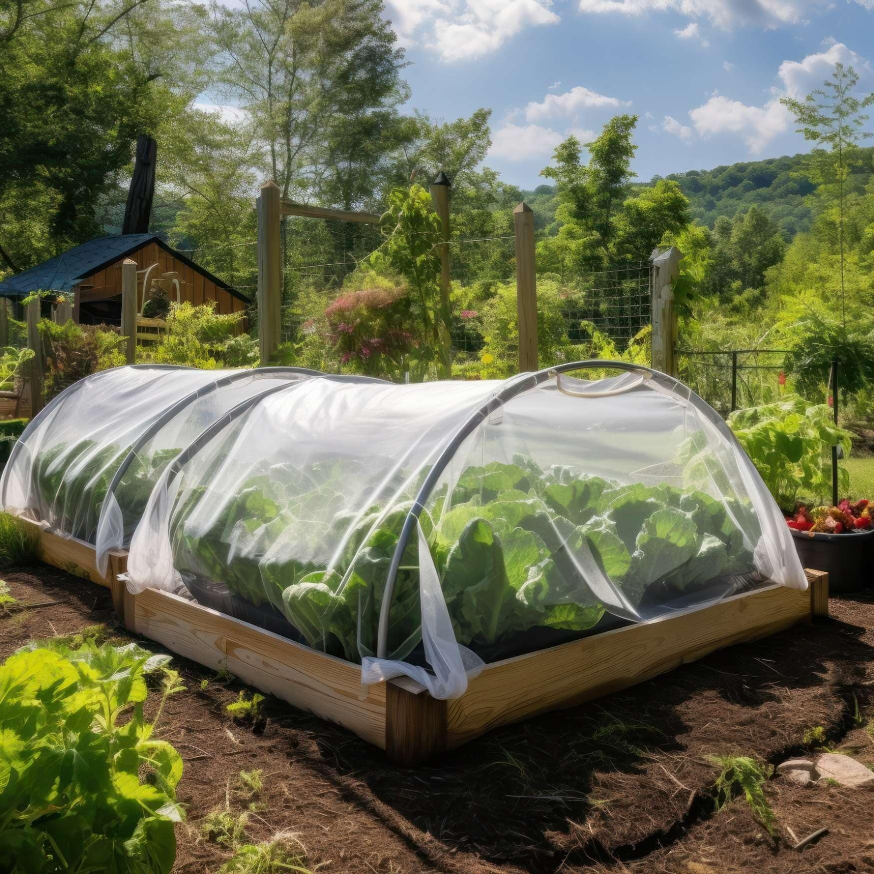 Garden Netting for Insect, Bird and Bug Cover 10x20FT 2 Pack | White Mesh Fabric Mosquito Net for Fruit & Vegetable Protection | Agricultural, Blackberry, Strawberry & Berry Plant Barrier