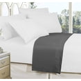 thumbnail image 2 of Elegant Comfort 1500 Premium Hotel Quality 1-Piece Flat Sheet, Softest Quality Microfiber - Twin Gray, 2 of 4