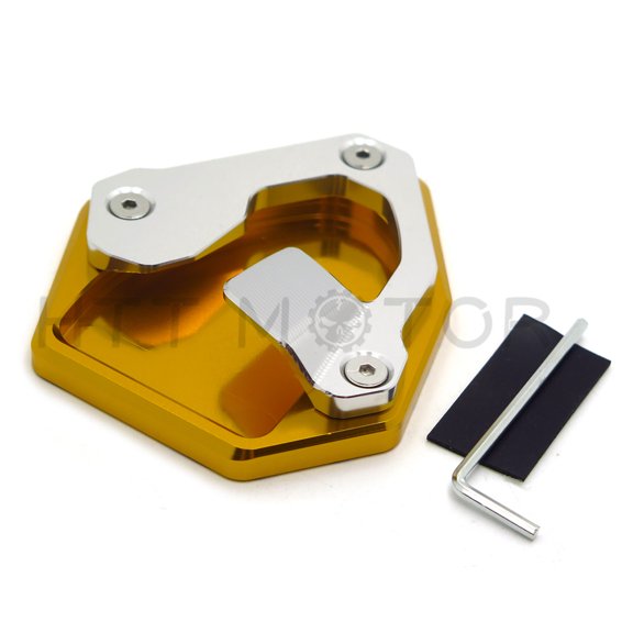 HTTMT- Side Pad Kickstand Stand Extension Plate For Honda CRF1000L Africa Twin 16-17 GOLD