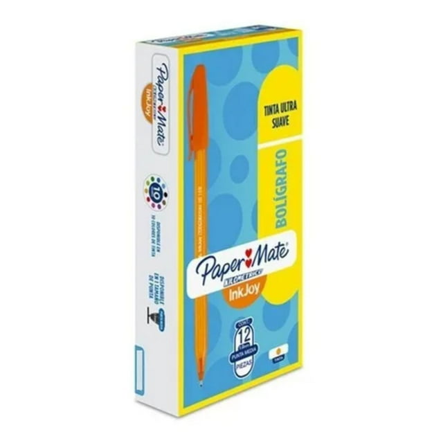 Bolígrafo Paper Mate Kilométrico Naranja12 Piezas Paper Mate Unisex