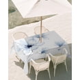 thumbnail image 2 of 60x120 Inch Outdoor Tablecloth with Umbrella Hole Zipper Rectangle Blue Floral Rectangular Tablecloths Outside Waterproof Summer Spring Flowers Farmhouse Patio Table Cloth Cover for Picnic Party, 2 of 8