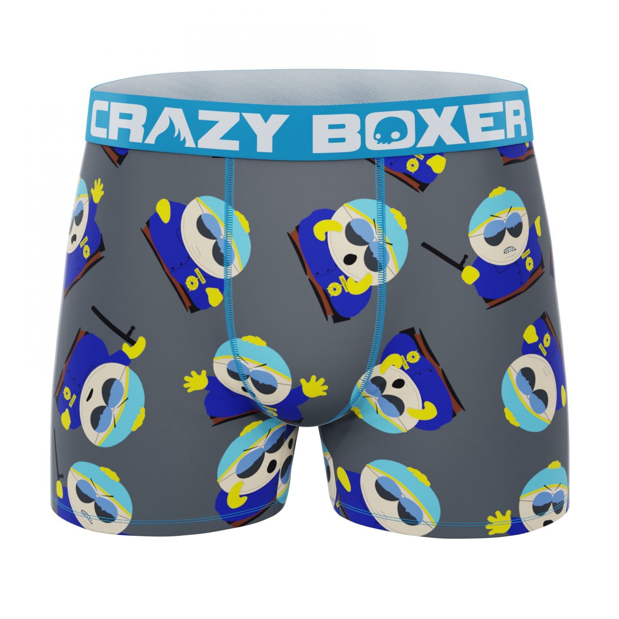 Crazy Boxers South Park Cartman Cop Men's Boxer BriefSmall (2830