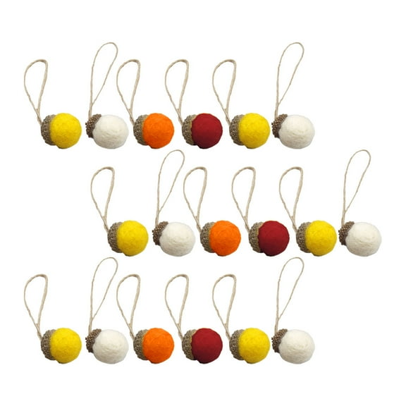 UPOUART 25 Pieces Christmas Pine Cone Ornaments for Wreaths, Floral Arrangements, Holiday Decor and Craft Projects