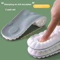 thumbnail image 4 of 1 par de suelas 4D, plantilla unisex transpirable que absorbe los golpes para deportes y ocio, suave y flexible, adecuada para uso informal, 4 of 5