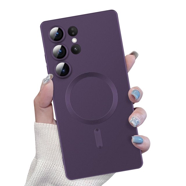 Funda magnética Newseego para Samsung Galaxy S25 Ultra, color morado