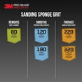 thumbnail image 5 of 3M Pro Grade Precision Sanding Block, Drywall Sponge, 2.5 in x 4.5 in x 1 in, 320 Grit, Extra Fine, 1 Sponge, 5 of 9