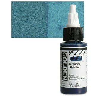 Golden High Flow Acrylic Paint - Cerulean Blue Hue, 1 Oz Bottle, Ink-Like For Pens, Airbrush & Detail Work