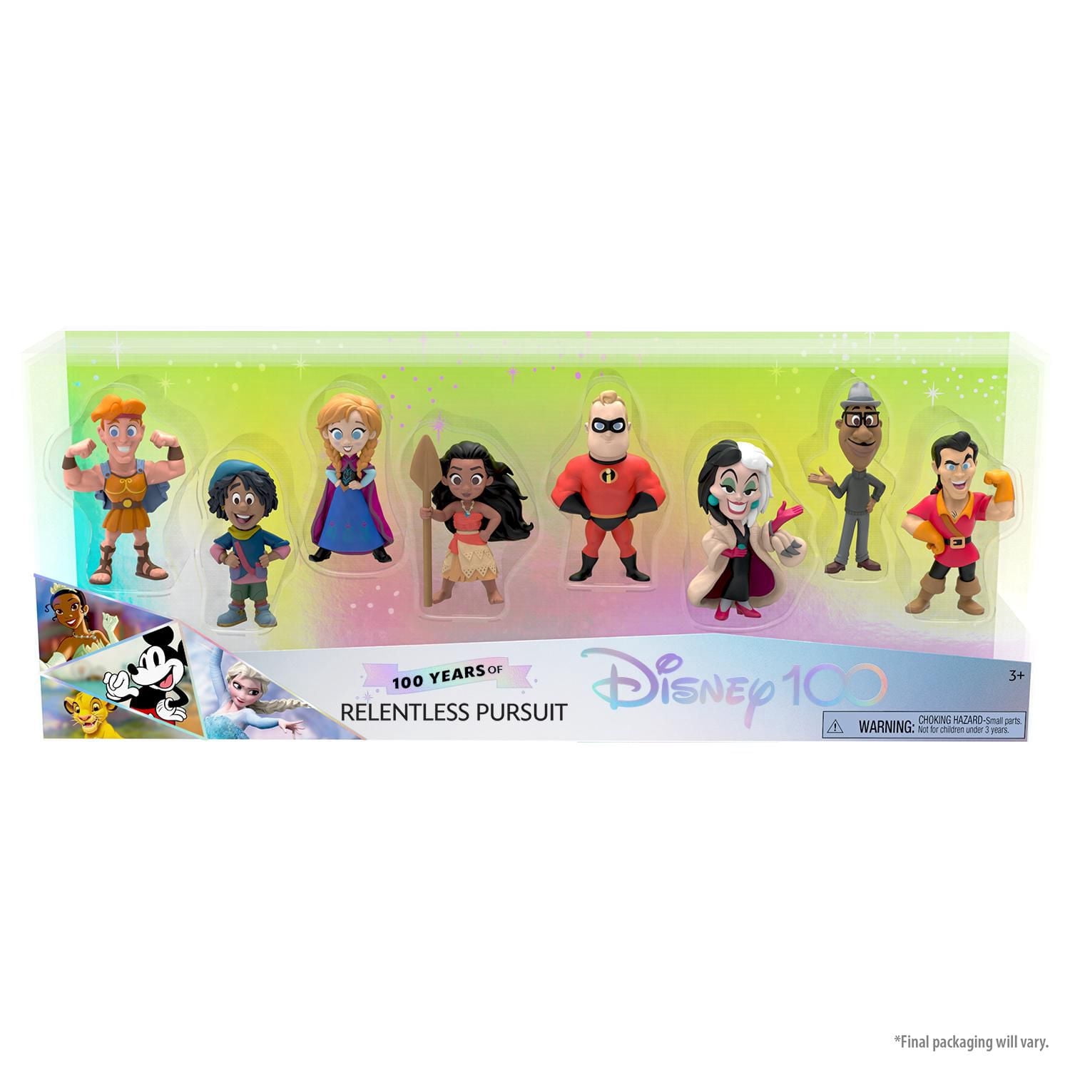 Disney100 Years of Relentless Pursuit Celebration Collection Limited Edition 8-piece Figure Pack
