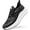 black, variant on OrthoComfoot Women's Orthopedic Road Running Shoes: Comfortable Supportive Shoes for Walking and Everyday Wear