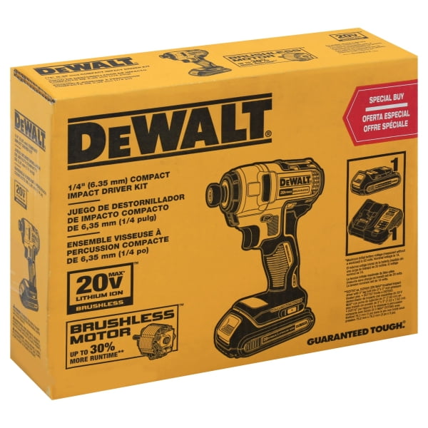 Dewalt DCF787C1 20V MAX Compact Brushless 1/4 in. Impact Driver