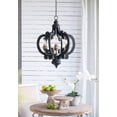 thumbnail image 4 of A&B Home Shabby Chic 6-Light Chandelier With Antique Black Finish, 4 of 9