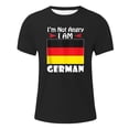 thumbnail image 3 of T-Shirt pour Homme à Imprimé de Lettres Allemandes, Confortable, Estival et Décontracté, en Tissu Extensible, pour l'Intérieur et l'Extérieur, 3 of 6
