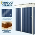 thumbnail image 2 of 5x3 FT Outdoor Storage Shed, Tool Shed with Sloping Roof and Lockable Door, Compact Metal Tool Garden Shed for Garden, Backyard, Patio, 2 of 6