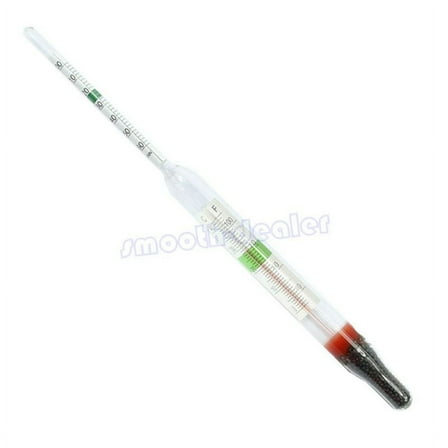ESTONE Aquarium Glass Hydrometer with Thermometer Salt Marine Salinity Tester Meter