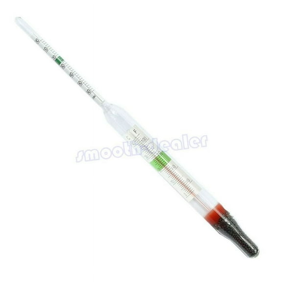 ESTONE Aquarium Glass Hydrometer with Thermometer Salt Marine Salinity Tester Meter