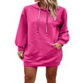 thumbnail image 2 of Solid Color Hoodies for Women  Quilted Sweatshirts for Fall Fashion, 2 of 7
