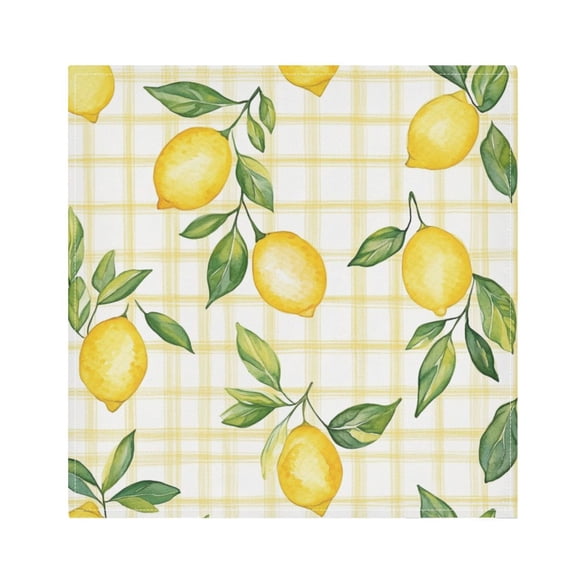 Napkin Satin Napkin 20*20Inchx1 Kitchen Towel Dinner Plate Towel Decorative Towel Napkin Tea Towel Suitable For Kitchen Table Beautiful Cute Cartoon Lemon