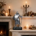 thumbnail image 4 of Seyotauo Resin Soldier Figurine Ornament Vintage Silver Statue Decor for Home Office Desk Shelf Living Room Bedroom Hotel Decorations,Small Knick Knacks for Home Decor Shelve, 4 of 6