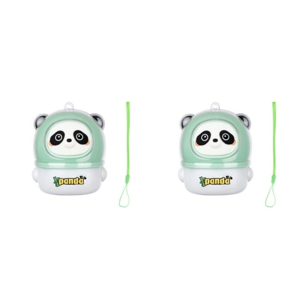Lámpara nocturna recargable Inteprter para niños Panda Verde+Cuerda 2Conjunto