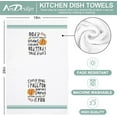 thumbnail image 2 of Fall Kitchen Dish Towel 18 x 26 Inch Autumn Pumpkins Tea Towels Rustic Vintage Fall Harvest Dishcloth Hand Drying Cloth Towel for Holiday Kitchen Cooking Baking, Set of 2, 2 of 6