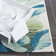 thumbnail image 5 of SAFAVIEH Barbados Maris Botanical Indoor/Outdoor Area Rug, Ivory/Blue, 5'3" x 7'6", 5 of 13