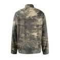 thumbnail image 5 of WTOBBY Men's Camo Print Quarter Zip Turtleneck Long Sleeve Shirt Fashionable Casual Top for Everyday Wear and Comfortable Layering in Fall,Light Brown M, 5 of 6