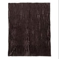 thumbnail image 2 of Lavish Home 61-71-BR Plush Croc Embossed Faux Fur Mink Throw, Brown, 2 of 4