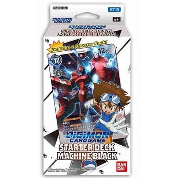 Máquina de baraja Digimon Card TCG Starter, negra, 2021, inglés