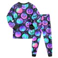 thumbnail image 6 of NOEGOEU Kids Halloween Pajamas Set Boys Girls Long Sleeve Sleepwear 2 Piece 2-9 Years (Blue,2-3 Years), 6 of 8