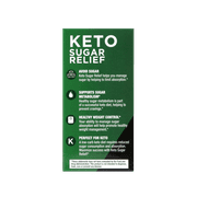 Keto Science Keto Sugar Relief, Supports Sugar Management, Supports Sugar Metabolism, Promotes Weight Control, Improves Keto Diet Compliance, 60 count, 30 Servings