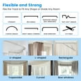 thumbnail image 3 of BEAMNOVA Curved Ceiling Curtain Track, 5Meter/16.4ft Flexible Bendable Mount Curtain Rail System for Room Windows Bathroom Divider, 3 of 9