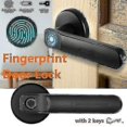 thumbnail image 1 of Fingerprint Electronic Door Lock Biometric Door Handle With Keys Security A, 1 of 5