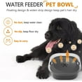 thumbnail image 3 of Negro - Cuenco para perros antiderrame, bebedero para mascotas, dispensador de agua potable de liberación lenta de 2 litros, apto para mascotas, bebedero portátil de viaje, para perros/gatos (1 unidad, 3 of 5