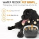 thumbnail image 3 of Negro - Cuenco para perros antiderrame, bebedero para mascotas, dispensador de agua potable de liberación lenta de 2 litros, apto para mascotas, bebedero portátil de viaje, para perros/gatos (1 unidad, 3 of 5