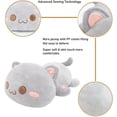 thumbnail image 4 of Almohada de peluche, peluche, gato, gatito kawaii, 30 cm, 4 of 5