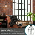 thumbnail image 2 of Catalina Lighting Lowell 60'' Floor Lamp with Black Metal Dome Shade Industrial Floor Light Fixture for Living Room, Bedroom, or Office, Black, 2 of 5