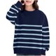 thumbnail image 1 of Suéter unisex de cuello redondo, sudadera con capucha de color liso con cuello alto y media cremallera para niños y niñas, estilo unisex, cálido y acogedor, parte superior acrílica para niña., 1 of 5
