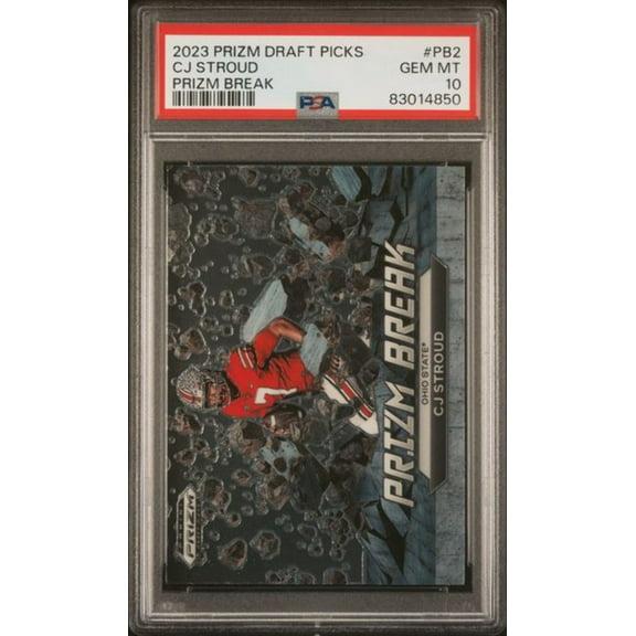 Graded 2023 Panini Prizm DP CJ Stroud #PB2 Prizm Break Rookie RC Football Card PSA 10 Gem Mint