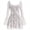 White, variant on IBTOM CASTLE Women's Short Corset Y2k Mini Dress Long Sleeve Low Cut Lace Dress Vintage Solid Floral Party Dresses M Black
