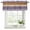 Purple, variant on 2 Pack Farmhouse Burnt Orange Brown Valances for Windows Bedroom Living Room Window Treatments, Vintage Wooden Striped Rod Pocket Valance Drapes Short Kitchen Curtains Over Sink 42"x12"