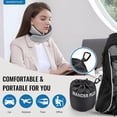 thumbnail image 6 of WANDER+ Travel Pillow, 100% Pure Memory Foam Travel Neck Pillow Airplane Neck Support Ergonomic Design Best for Sleeping Plane Car Train Office Flight for Adults ,Red, 6 of 7